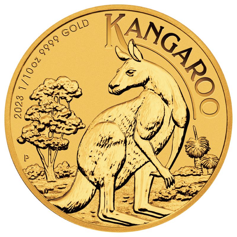 2023 1/10 Oz Australian Gold Kangaroo Coin