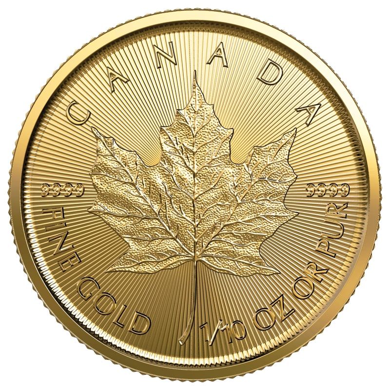 2023 1/10 Oz Canadian Gold Maple Leaf Coin