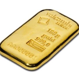 100 Gram Valcambi Cast Gold Bar