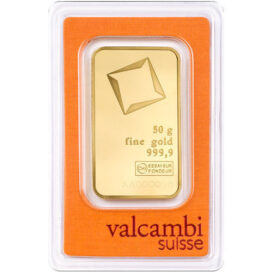 Valcambi 50 gram gold bar