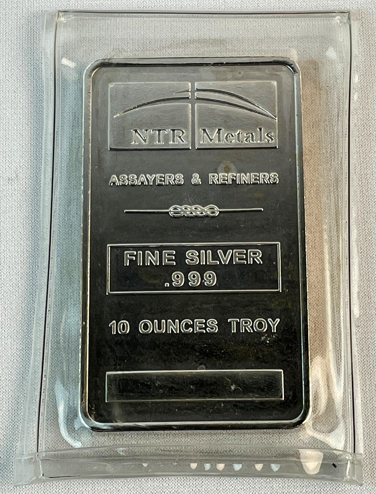 10 Oz NTR Silver Bar