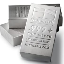 100 Oz NTR Silver Bar