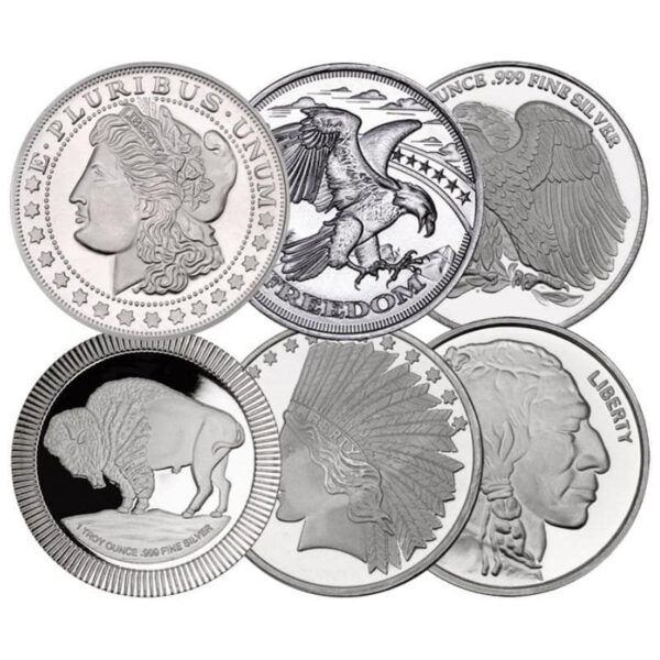1 oz Silver Rounds “Special” (New, BU) Any Mint Design Our Choice