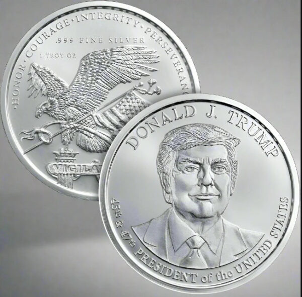 Trump Rounds President Donald J Trump Silver Round (BU)